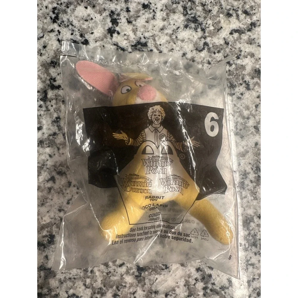 McDonalds Winnie the Pooh Tigger Rabbit Toy 6 2001‎ New Sealed